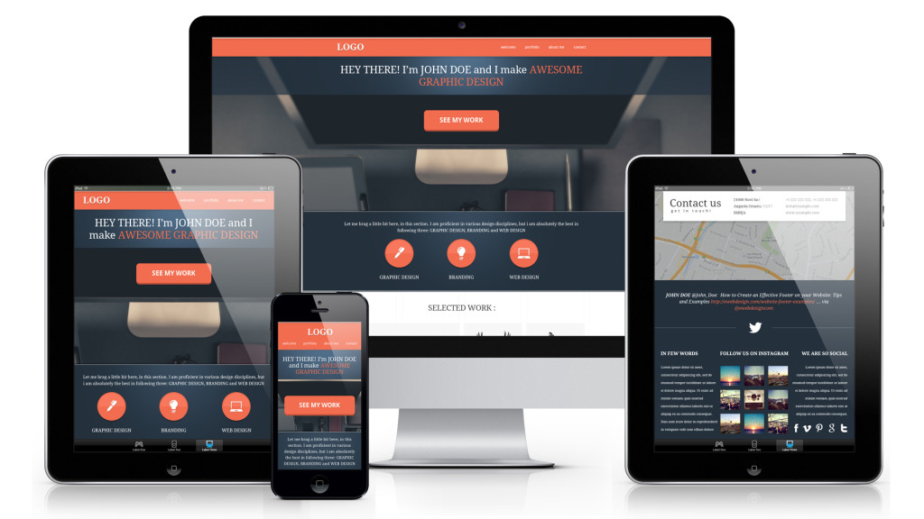 responsive web design "Your website must fit and look perfect on all devices and screens"