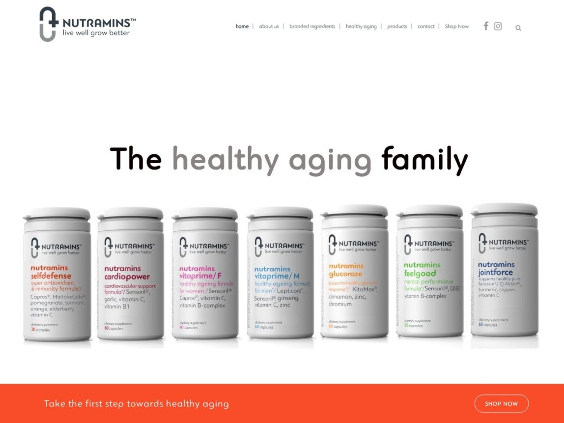 Screenshot of nutramins.us