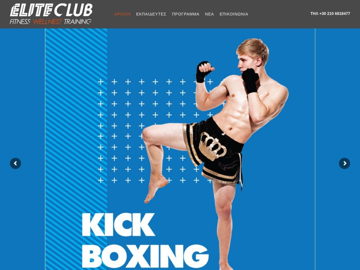 Screenshot of www.elite-club.gr